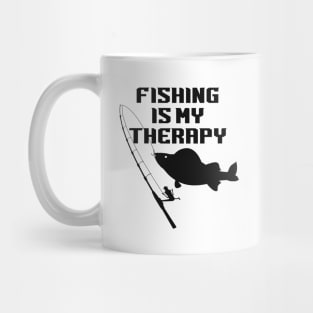 Fishing Is My Therapy Mug